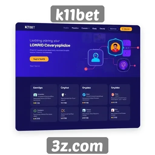 Interface do usuário do portal k11bet